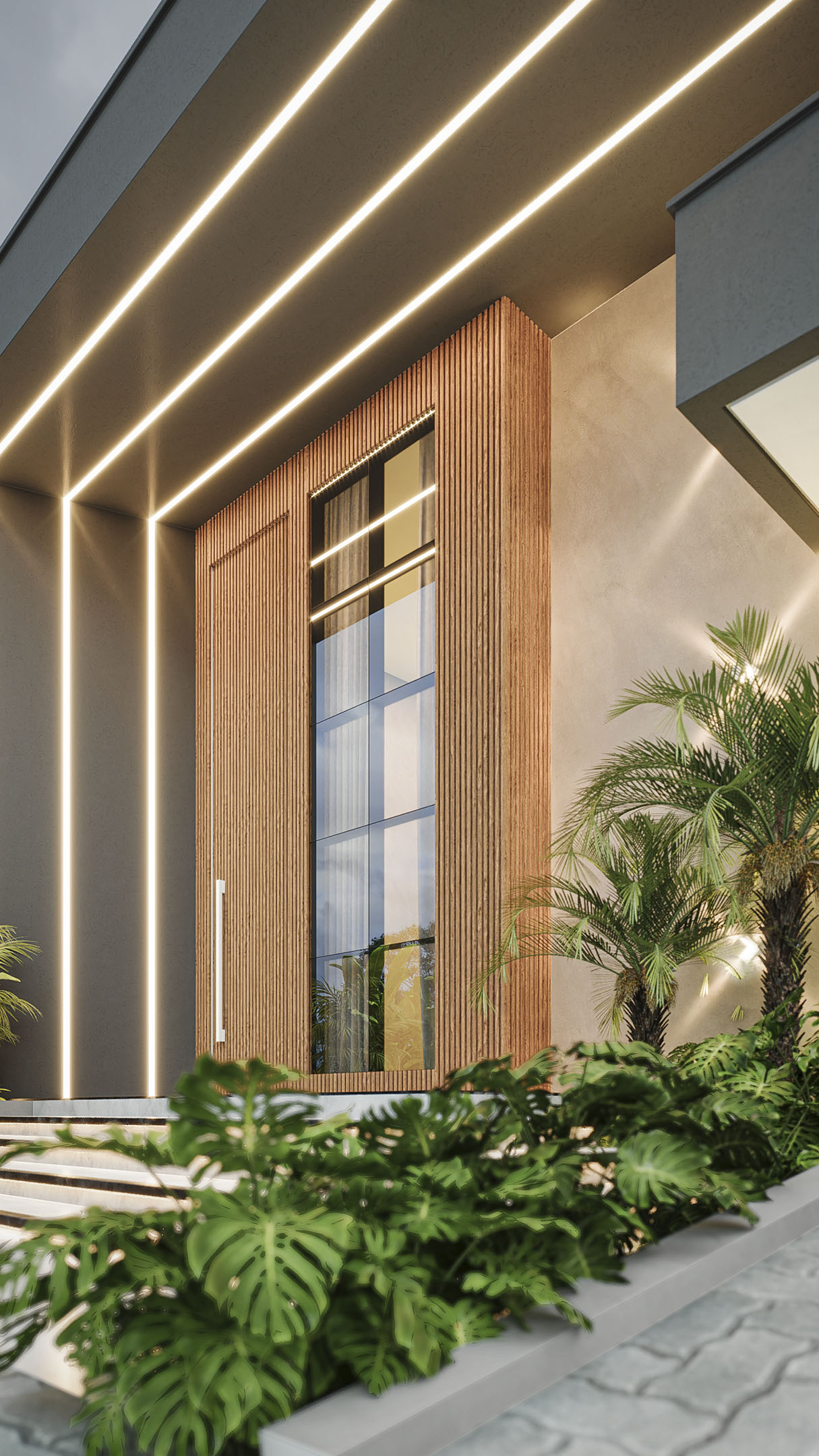 RENDER EXTERNO FACHADA NOTURNO