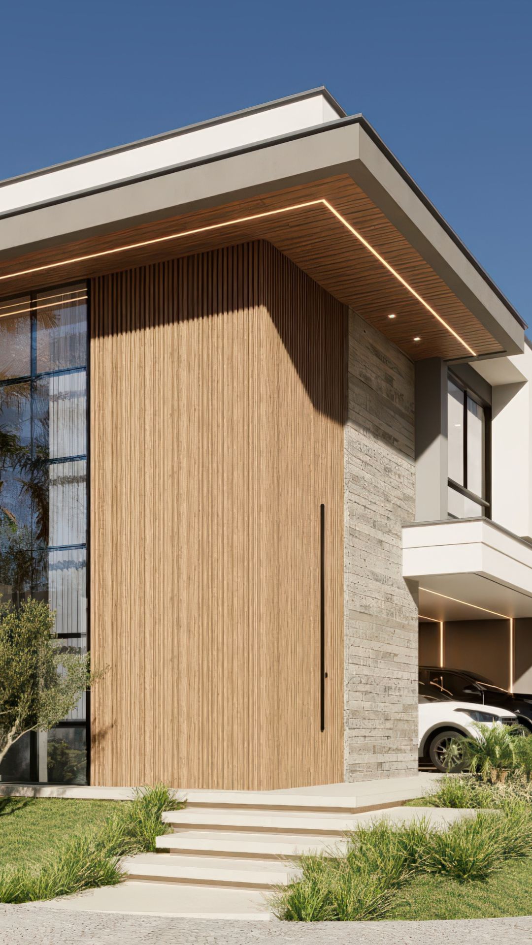 RENDER EXTERNO FACHADA DIURNO